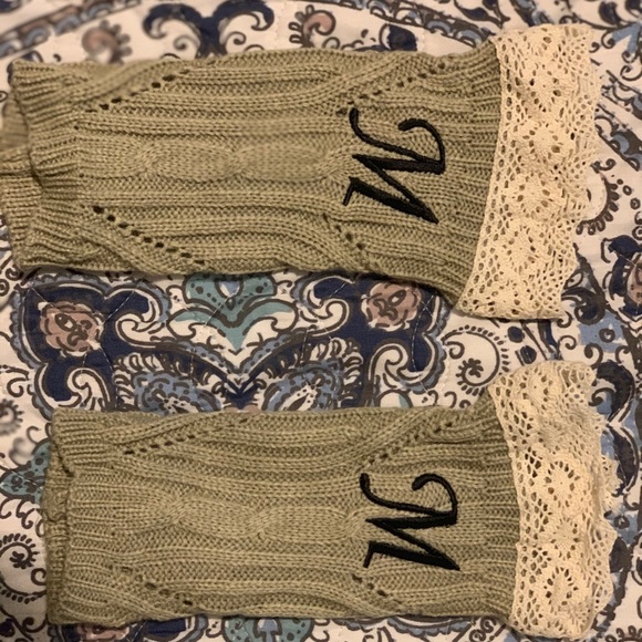 Accessories - Monogram Letter M boot Cuffs